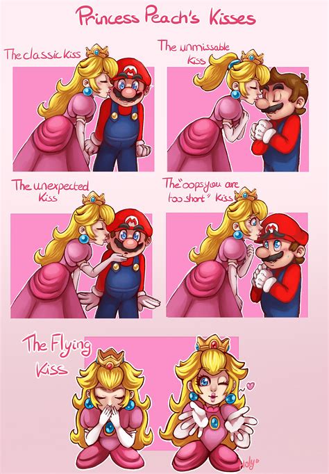 mario and peach wedding kiss